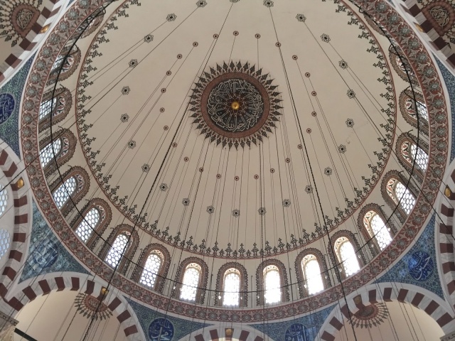 Cupola of Rustem Pasha Mosque in Istanbul