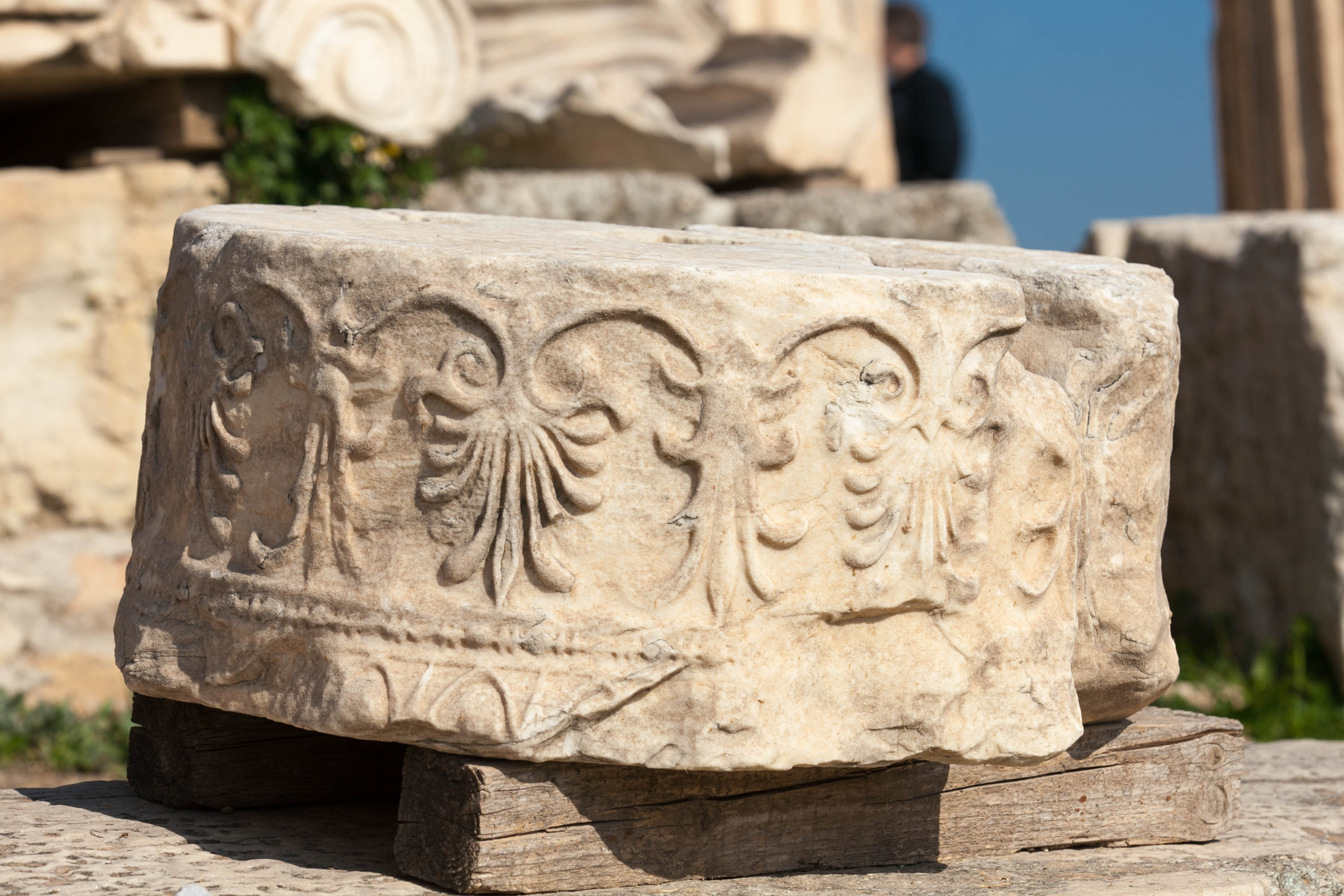 Doric temple remains at Acropolis
