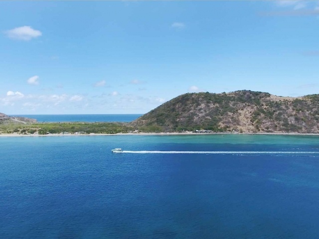 Drone capture of Frigate Bay in St. Kitts
