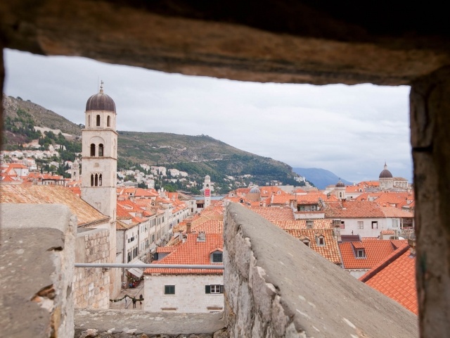 Dubrovnik as seen from watchtower