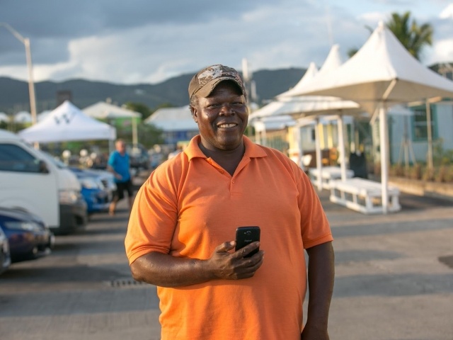 Marvin, our taxi driver in St. Kitts