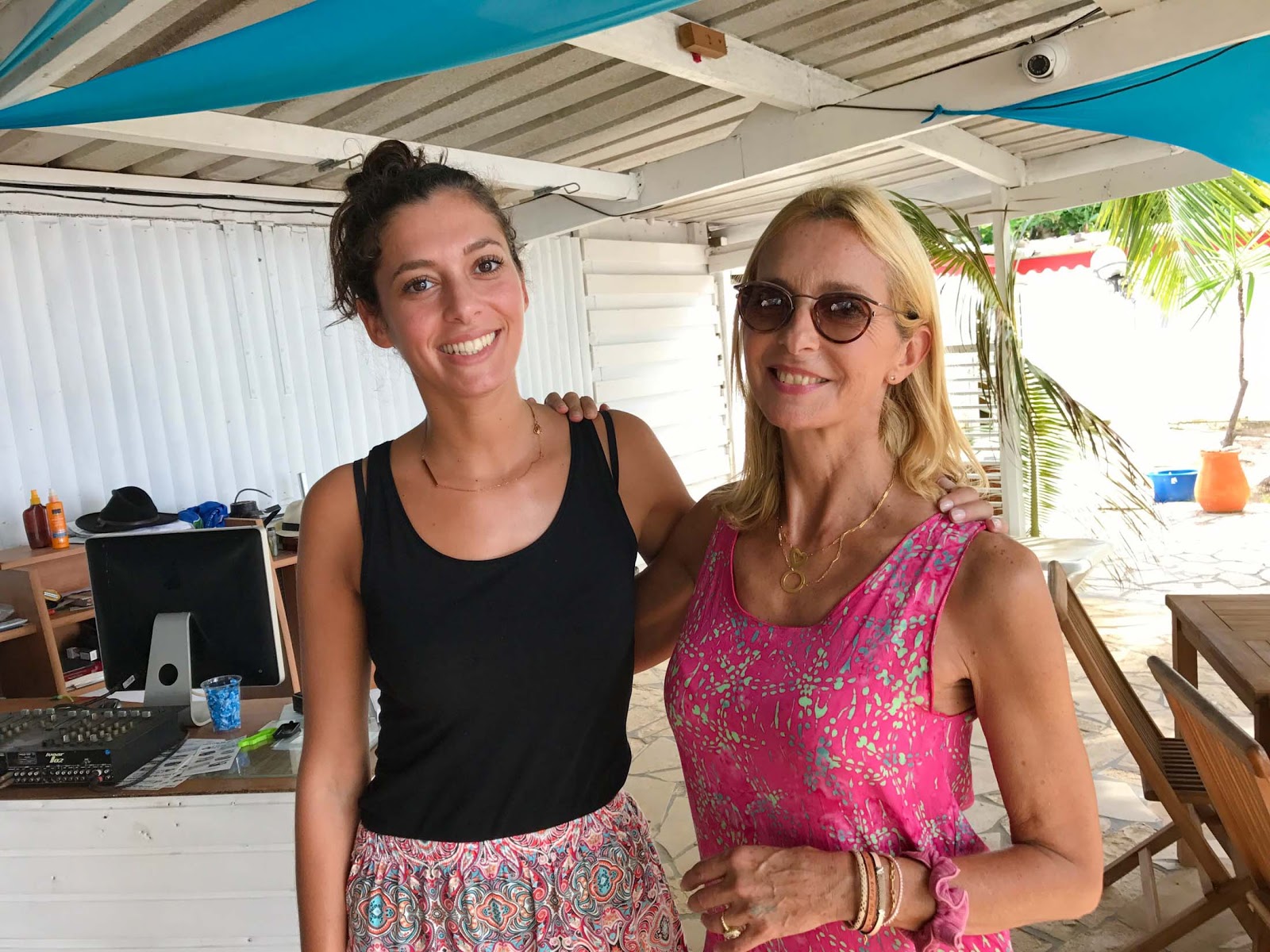 Mother and daughter proprietors of restaurant in Le Marin, Martinique