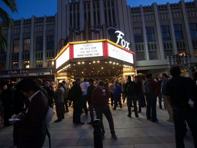 Startup Grind crowd outside Fox