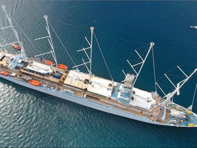 Wind Surf seen from above