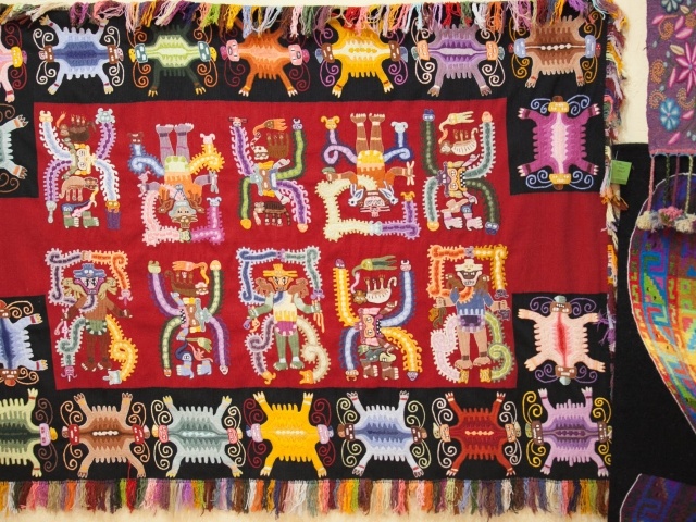 Peru traditional tapestry