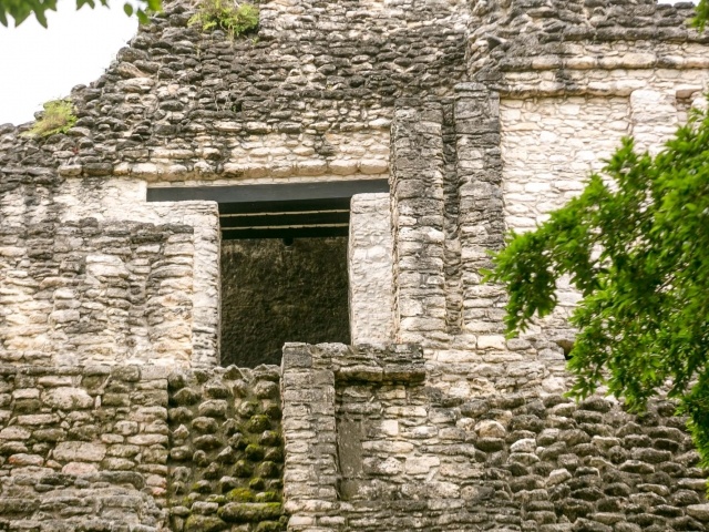 Part of the Mayan ruins of Dzibanche in Mexico